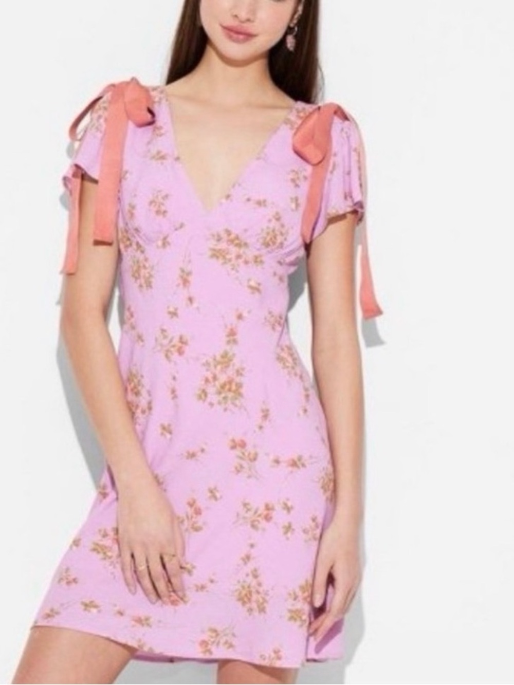 🌺Women V-Neck Floral coquette Dress